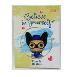 CUADERNO 17X22 TAPA FLEXIBLE ABROCHADO TRENDY DOGS X 48 HOJAS - Imagen 3